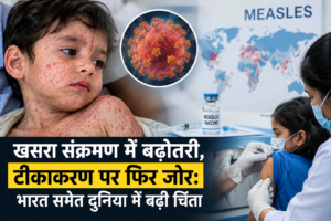 खसरा संक्रमण में बढ़ोतरी, टीकाकरण पर फिर जोर: भारत समेत दुनिया में बढ़ी चिंता