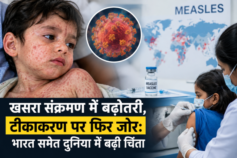 खसरा संक्रमण में बढ़ोतरी, टीकाकरण पर फिर जोर: भारत समेत दुनिया में बढ़ी चिंता