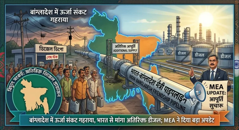 बांग्लादेश में ऊर्जा संकट गहराया, भारत से मांगा अतिरिक्त डीजल; MEA ने दिया बड़ा अपडेट