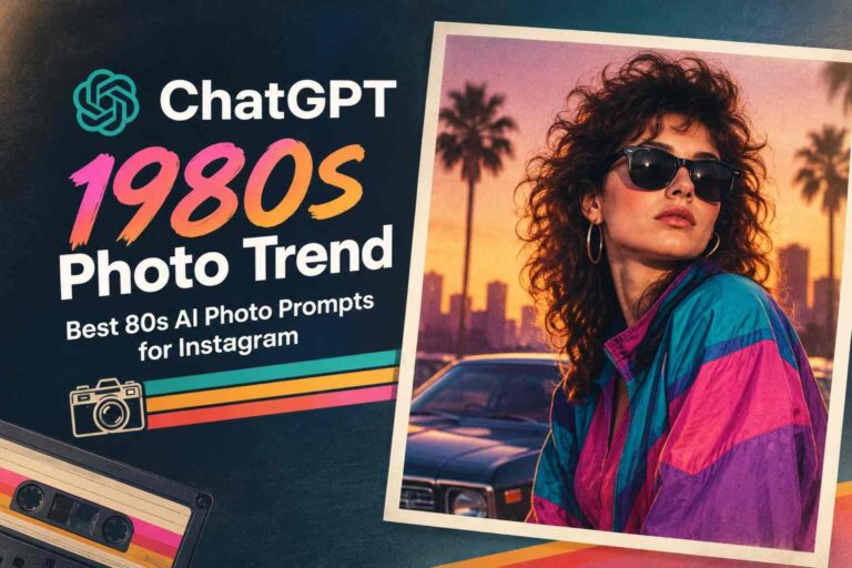 ChatGPT 1980s Photo Trend: Best 80s AI Photo Prompts for Instagram