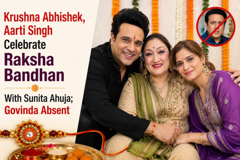 Krushna Abhishek, Aarti Singh Celebrate Raksha Bandhan With Sunita Ahuja; Govinda Absent