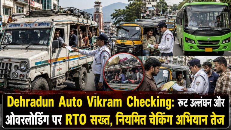 Dehradun Auto Vikram Checking: रूट उल्लंघन और ओवरलोडिंग पर RTO सख्त, नियमित चेकिंग अभियान तेज