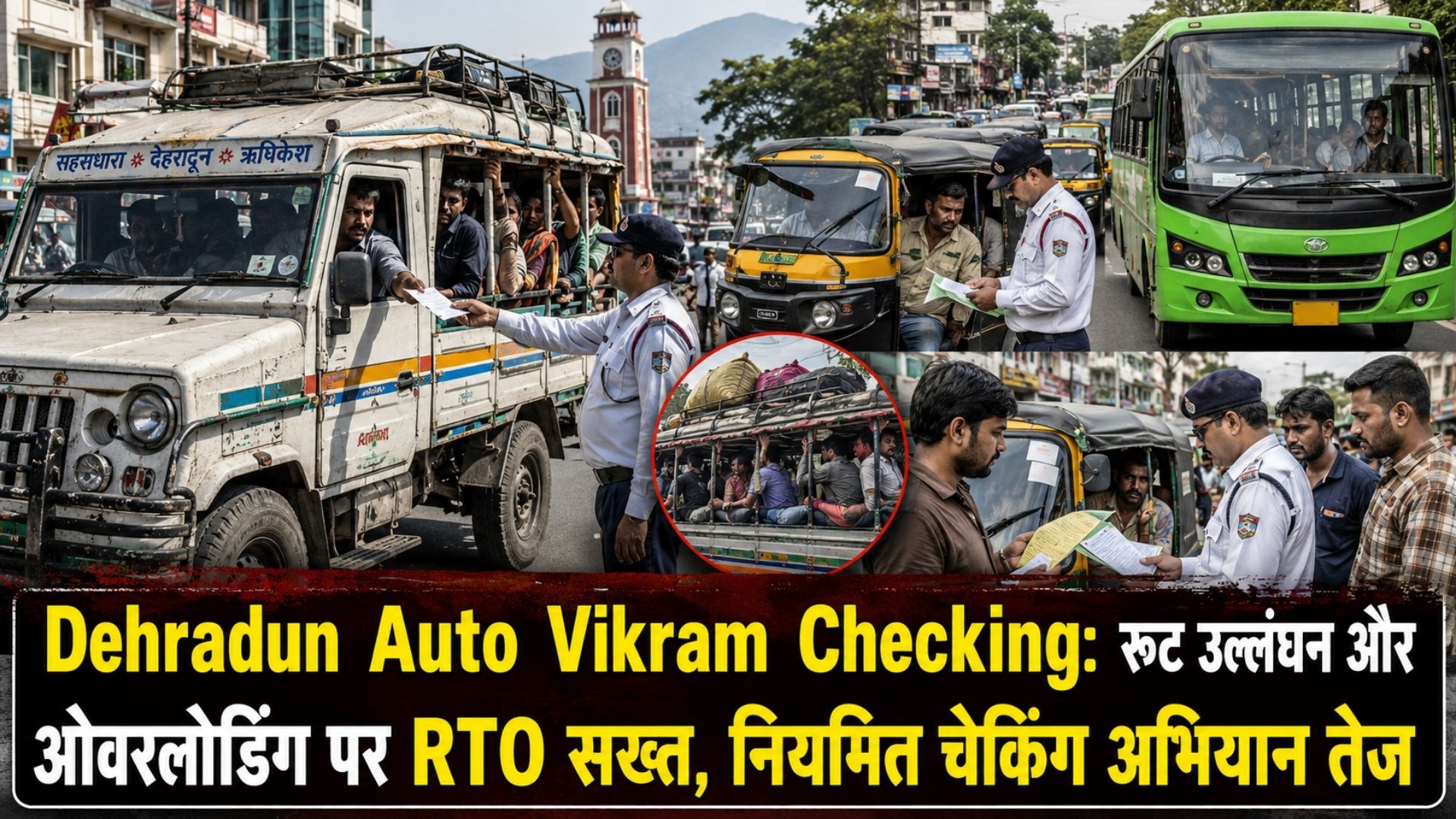Dehradun Auto Vikram Checking: रूट उल्लंघन और ओवरलोडिंग पर RTO सख्त, नियमित चेकिंग अभियान तेज