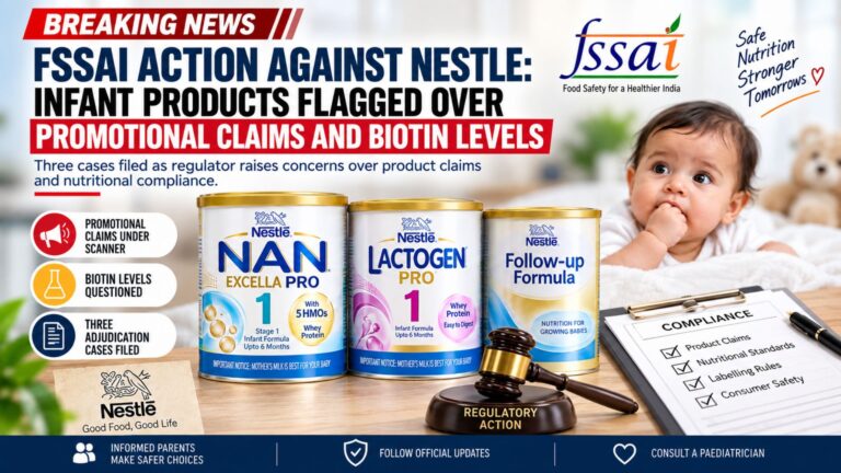 FSSAI Action Against Nestle: Infant Products Flagged Over Promotional Claims and Biotin Levels