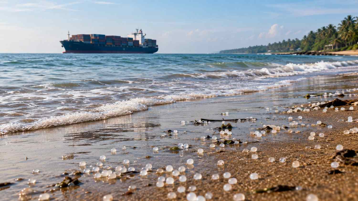 MSC Elsa 3 plastic pellets