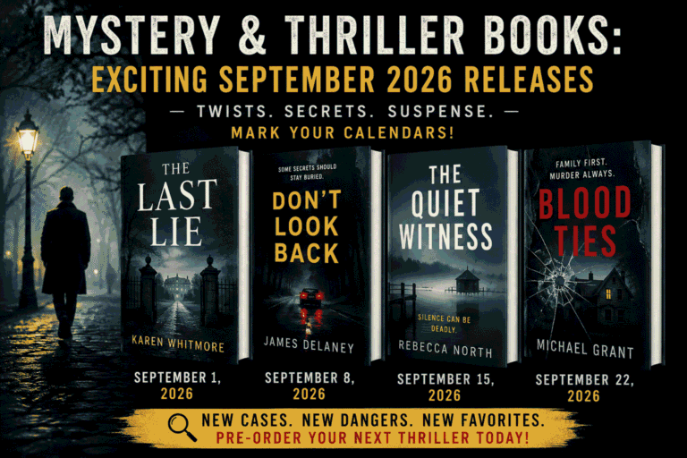 Mystery and Thriller Books: Exciting September 2026 Releases