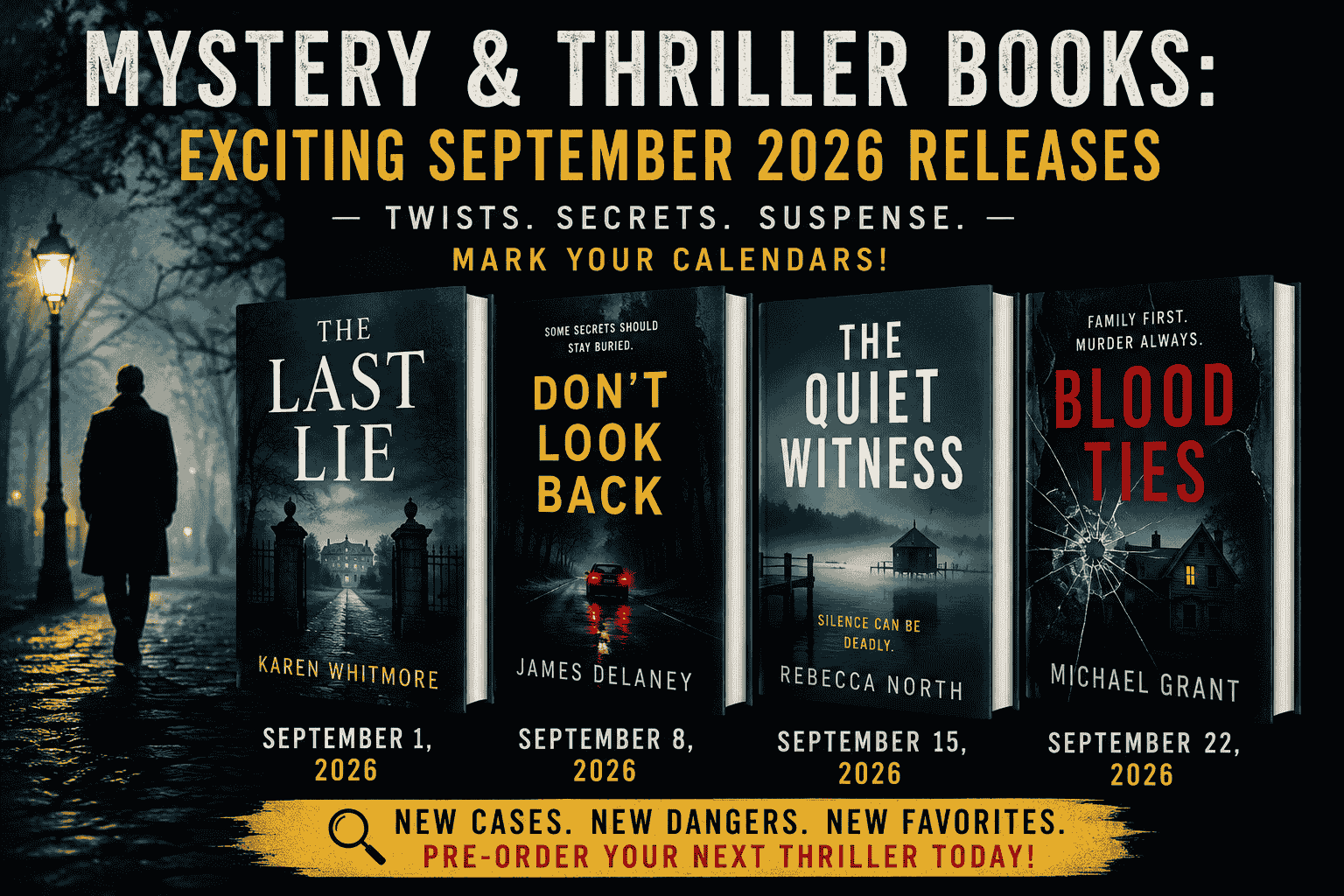 Mystery and Thriller Books Exciting September 2026 Releases