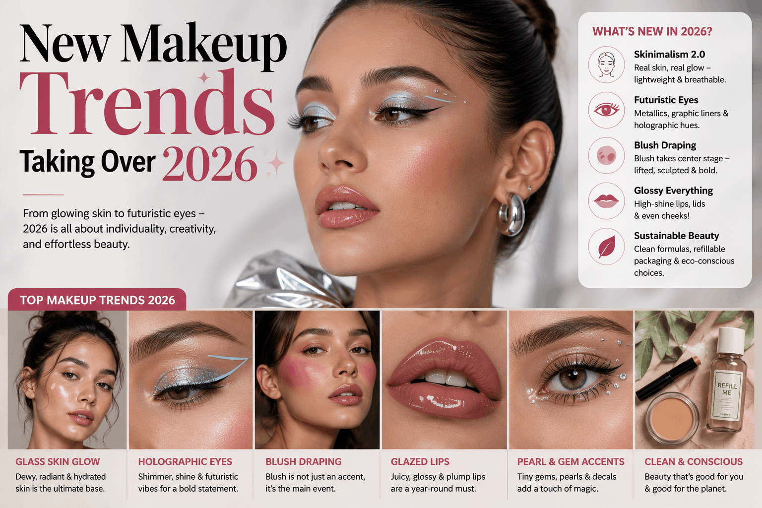 Makeup Trends 2026: Top Beauty Looks Taking Over This Year