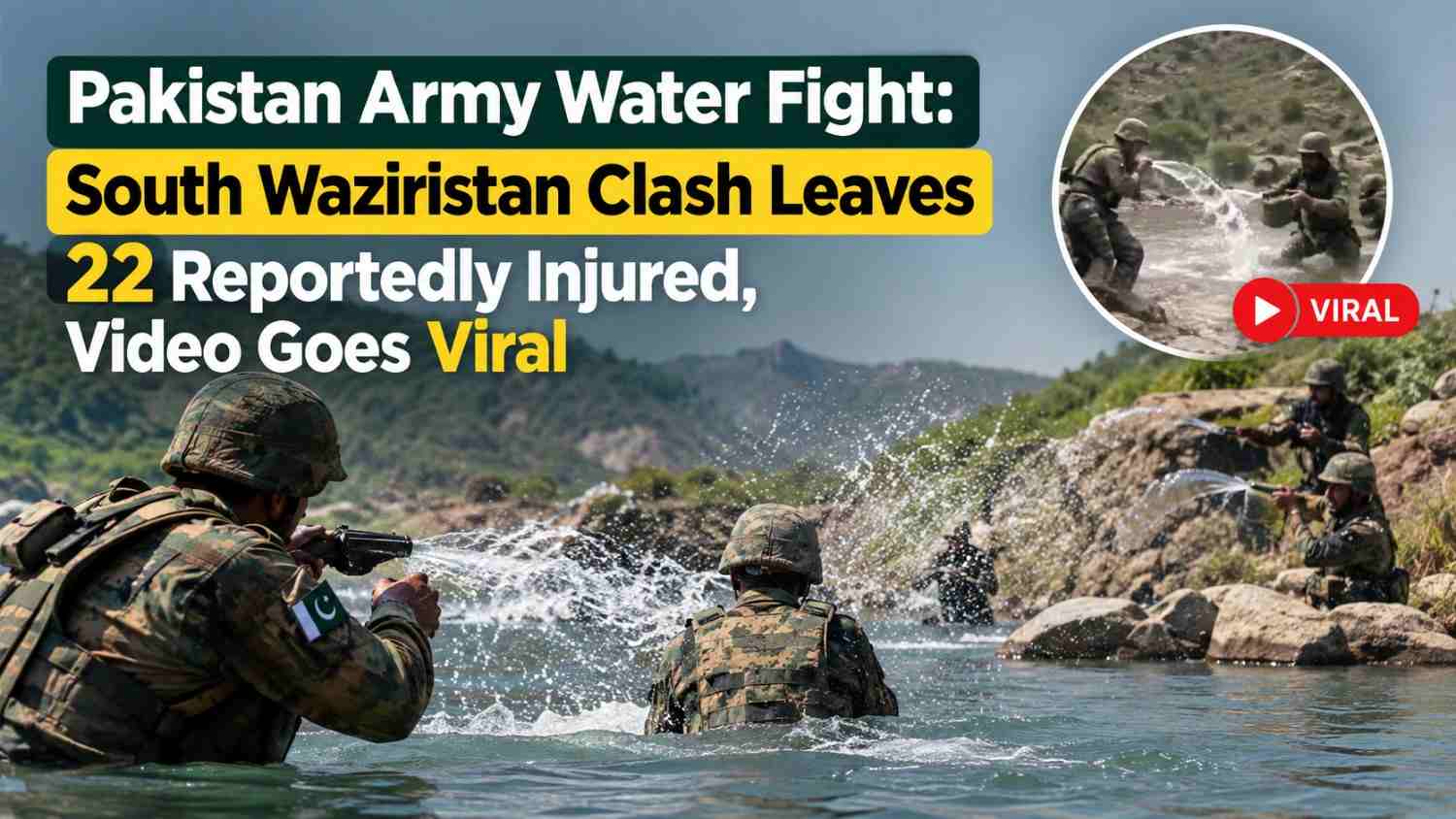 Pakistan Army Water Fight