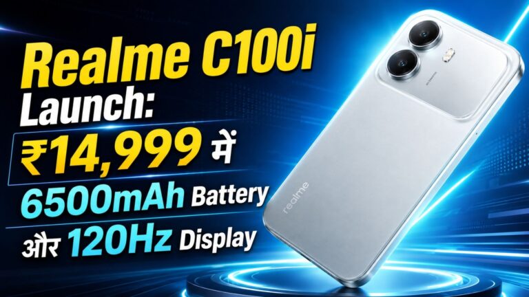 Realme C100i Launch: ₹14,999 में 6500mAh Battery और 120Hz Display, जानें Features