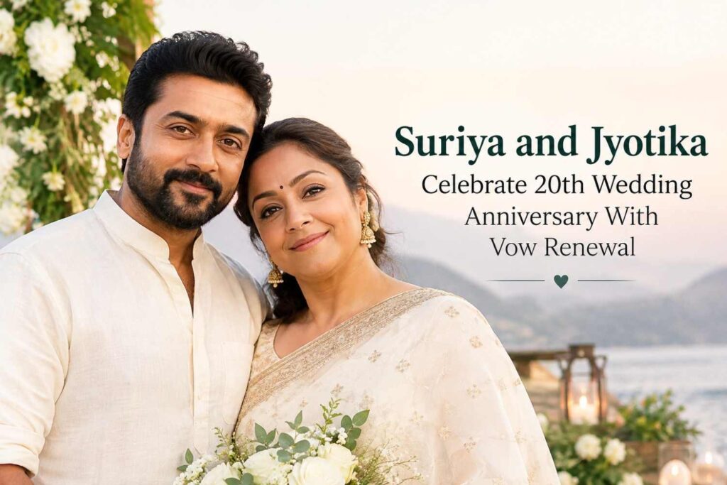 Suriya and Jyotika Celebrate 20th Wedding Anniversary With Vow Renewal