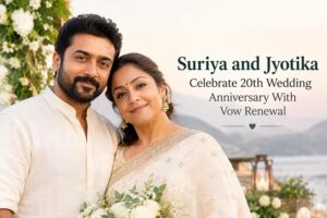 Suriya and Jyotika Celebrate 20th Wedding Anniversary With Vow Renewal