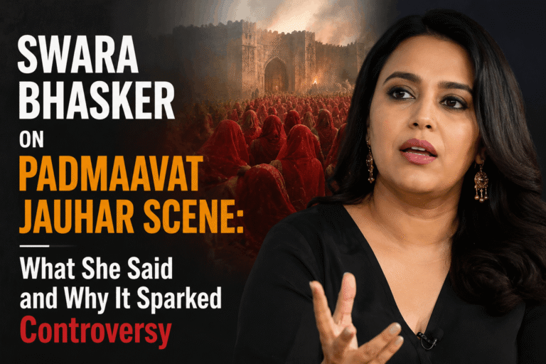 Swara Bhasker on Padmaavat Jauhar Scene: What She Said and Why It Sparked Controversy
