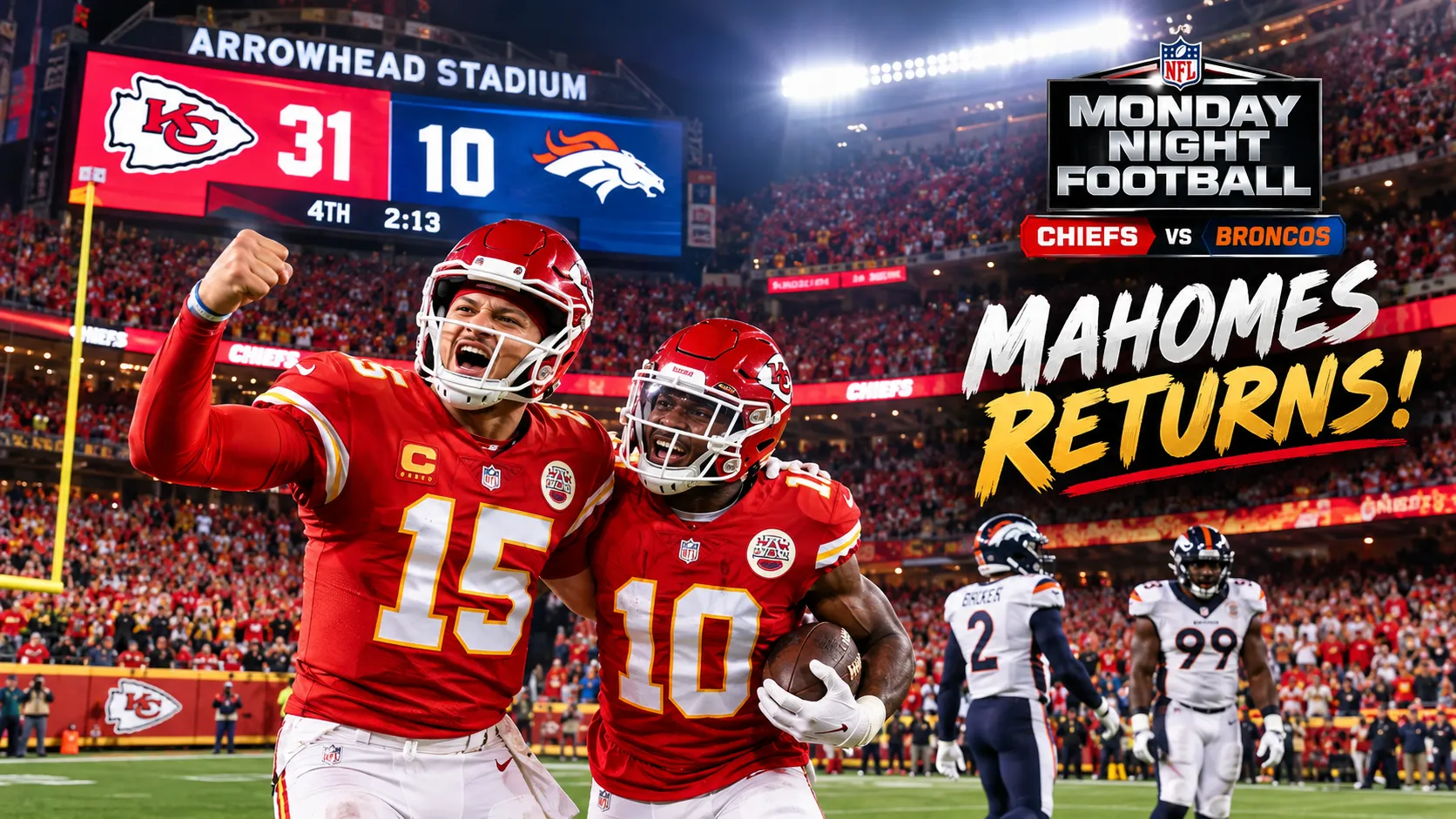 Kansas City Chiefs defeat Denver Broncos 31-10 in NFL Week 1