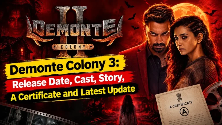Demonte Colony 3: Release Date, Cast, Story, A Certificate and Latest Update