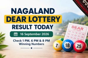 Nagaland Dear Lottery Result Today 16 September 2026: Check 1 PM, 6 PM & 8 PM Winning Numbers