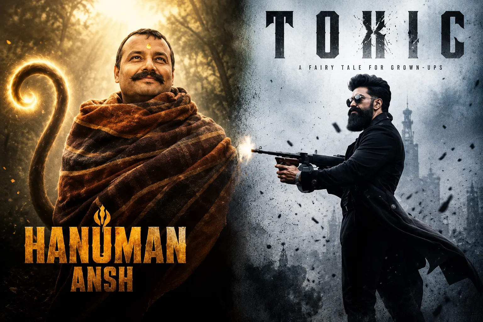 Hanuman Ansh और Toxic फिल्मों की सफलता और audience reaction की तुलना
