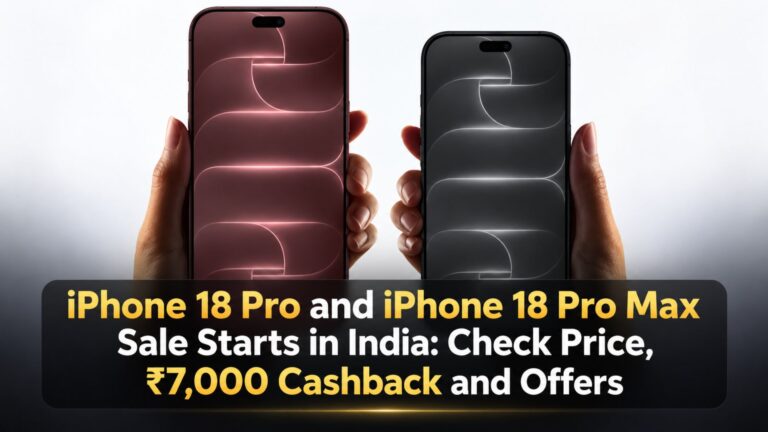 iPhone 18 Pro and iPhone 18 Pro Max Sale Starts in India: Check Price, ₹7,000 Cashback and Offers
