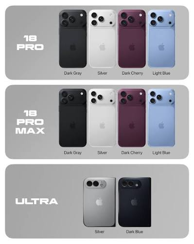 iPhone 18 Pro colours