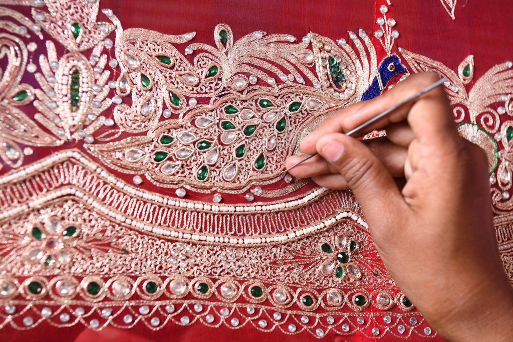 Gold Marodi Embroidery and Zardozi: The Craft Details
