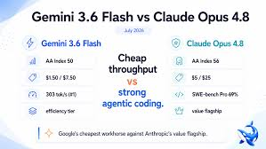 How does Gemini 3.8 Flash compare with Claude Opus?
