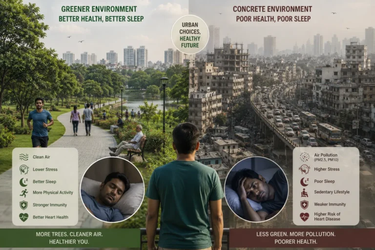 पेड़ कम होने से हमारी Health पर क्या असर पड़ता है? Green Spaces की कमी से Stress और नींद क्यों बिगड़ सकती है?