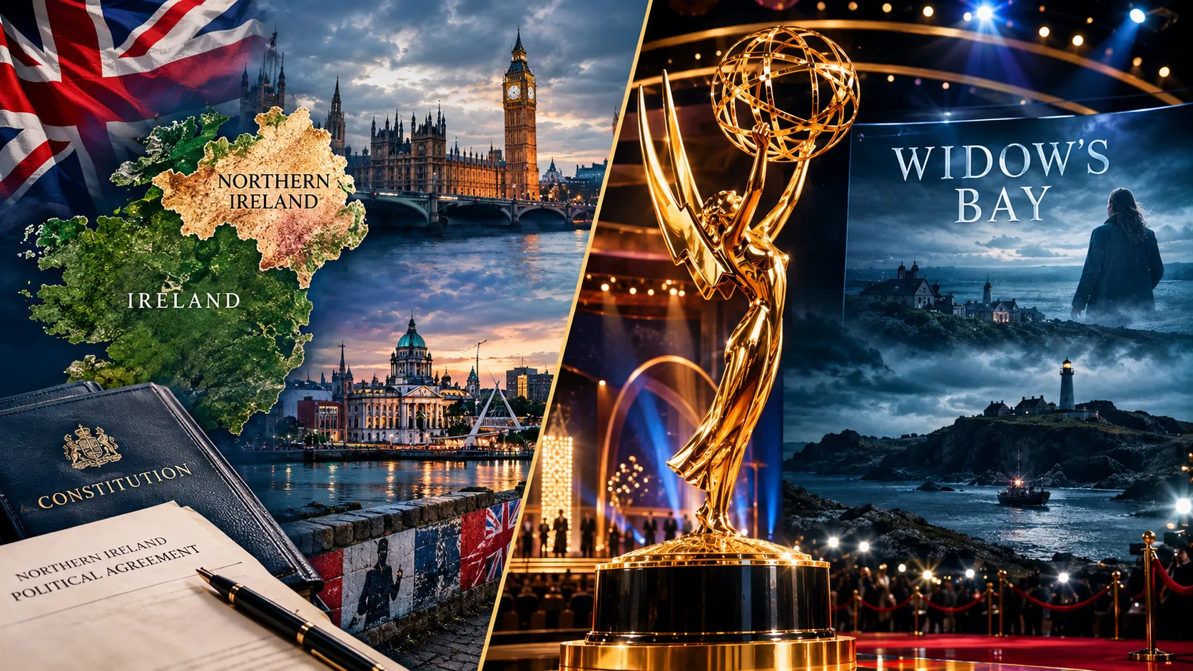 Northern Ireland political debate and Widow’s Bay Emmy Awards trend on Google