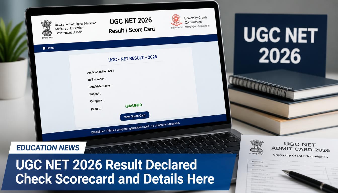 UGC NET 2026 result scorecard और latest update