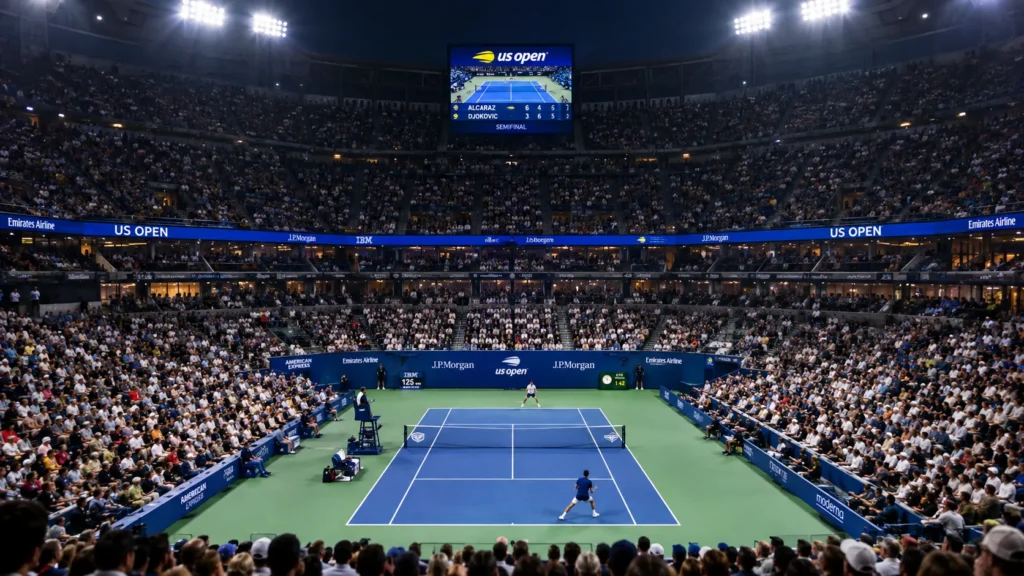 The 2026 US Open has reached the semifinal stage, with the women's semifinals scheduled for September 10 and the men's semifinals on September 11.