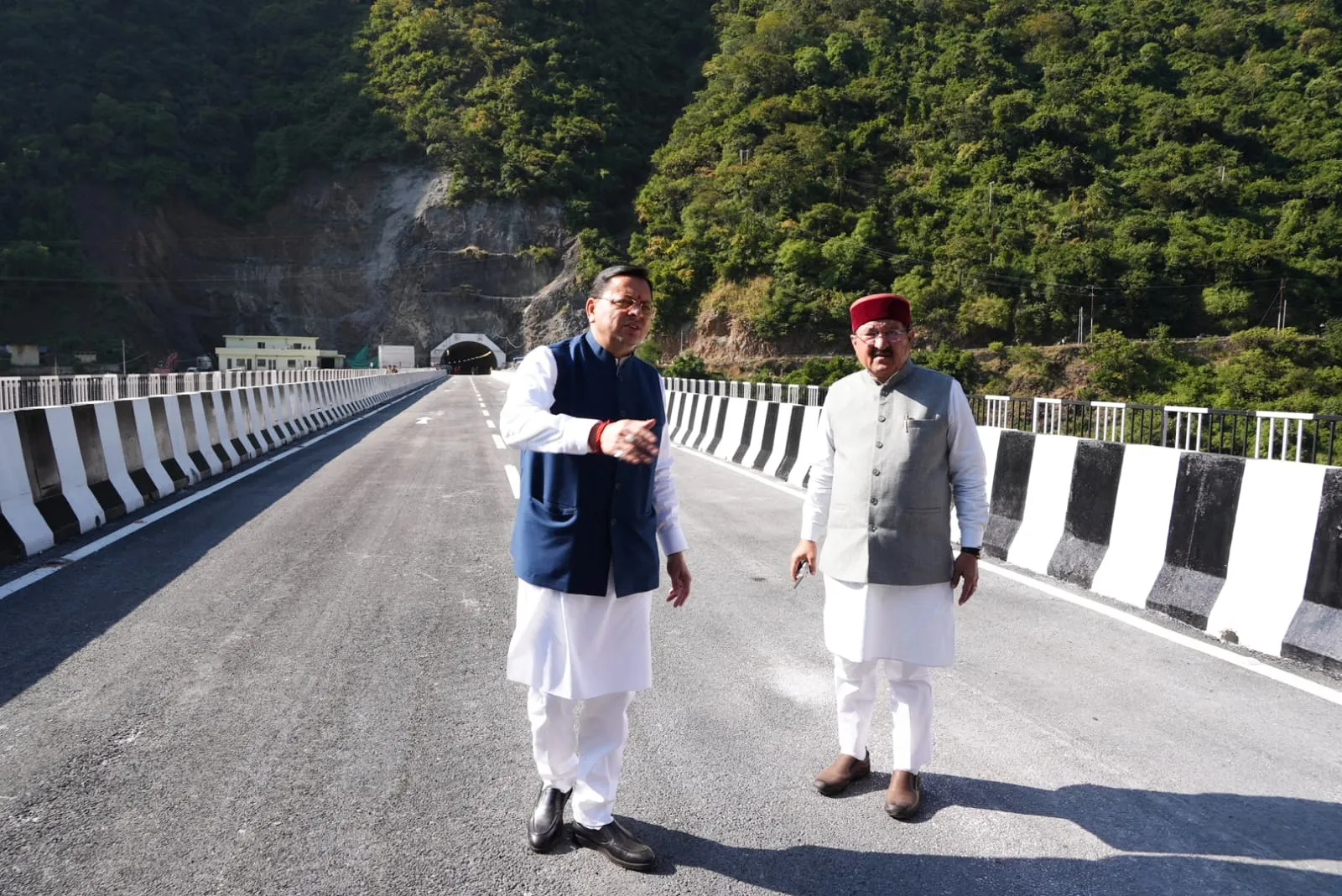 Uttarakhand: Chief Minister inspects bridge-tunnel project and Sangam Library in Rudraprayag